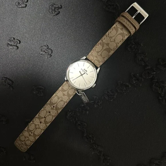 Coach Watch with Taupe Strap and Silver Dial - Picture 5 of 7